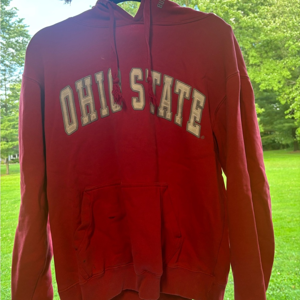 Colosseum Red Hooded Sweatshirt Ohio State Style